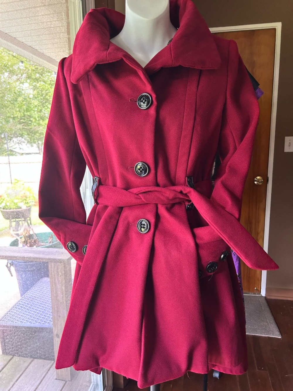 Gorgeous Steve Madden Burgundy Coat